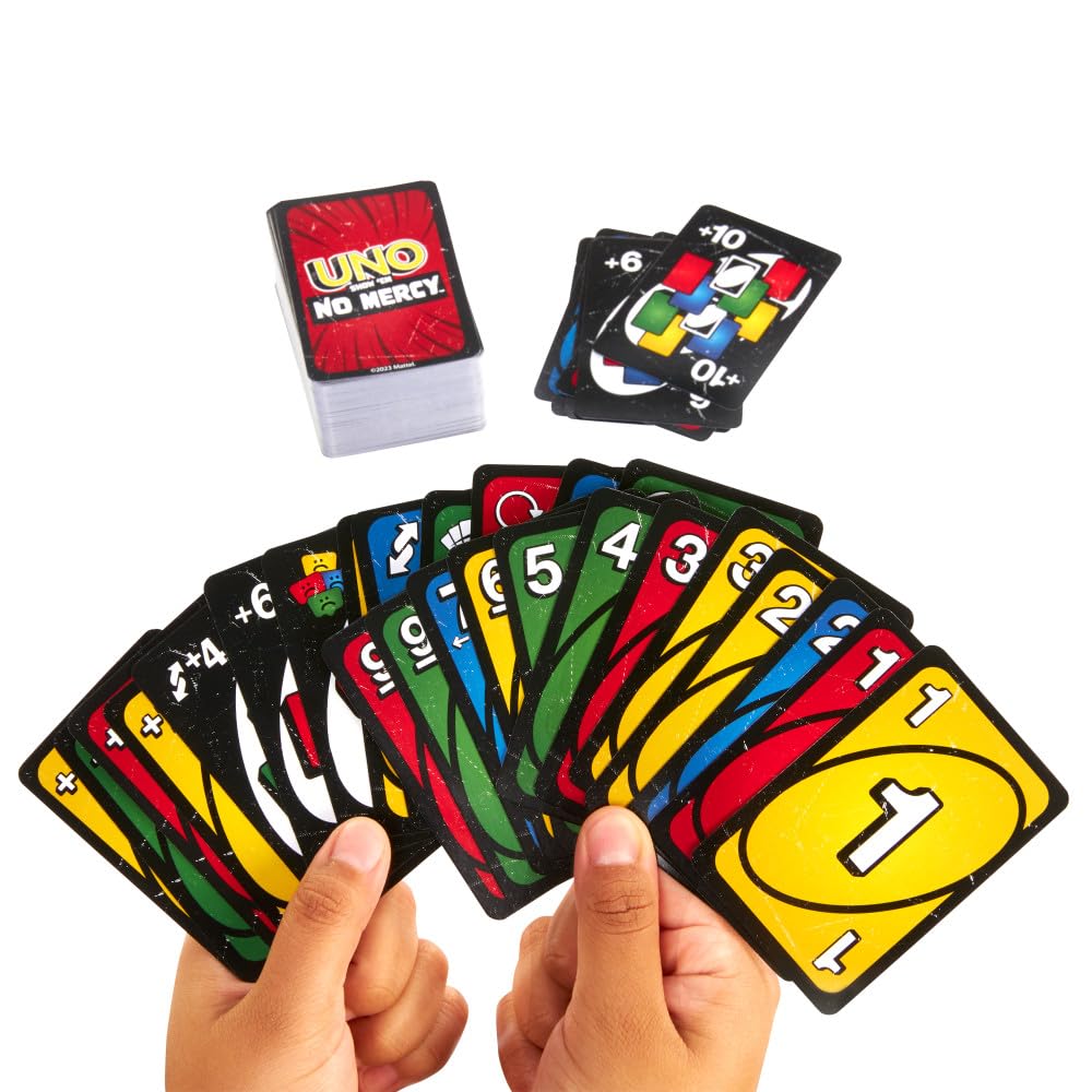 Mattel Games UNO Show ‘em No Mercy HWV18 Kortspel, Engelsk språkversion, Från 7 år