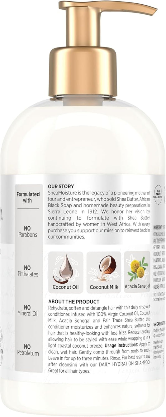 Shea Moisture 100% Virgin Coconut Oil Daily Hydration Conditioner 385ml