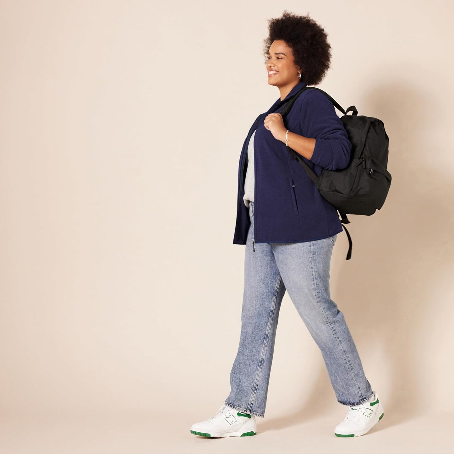 Amazon Essentials women’s classic-fit full-zip polar soft fleece jacket