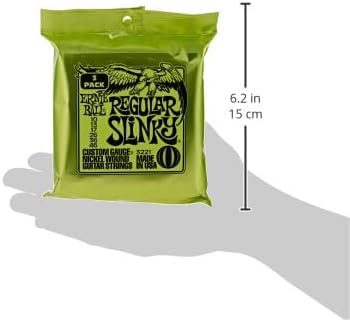 Ernie Ball Regular Slinky Nickel Wound Electric Guitar Strings - 10-46 Gauge