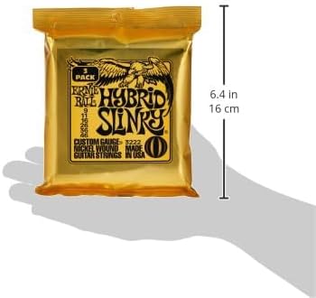 Ernie Ball Regular Slinky Nickel Wound Electric Guitar Strings - 10-46 Gauge