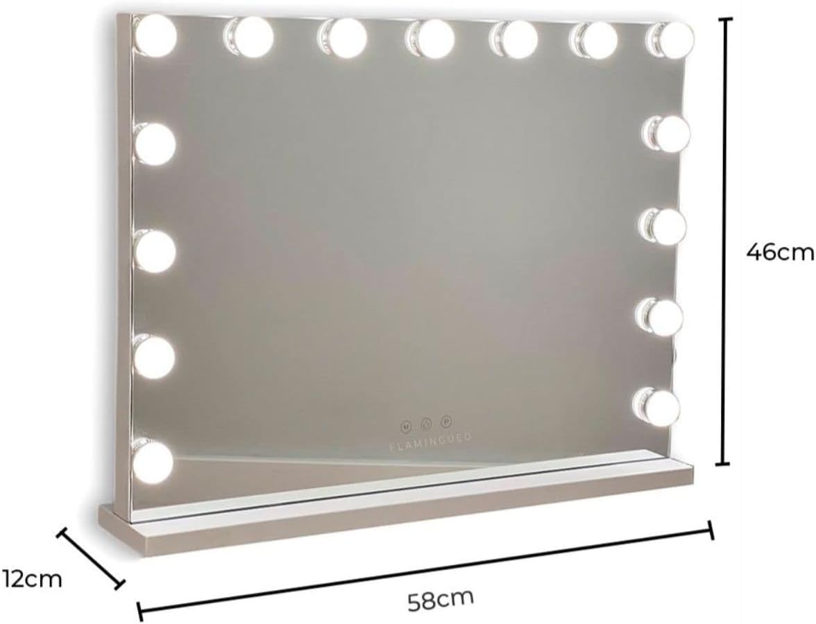 Flamingueo Makeup Mirror with Lighting