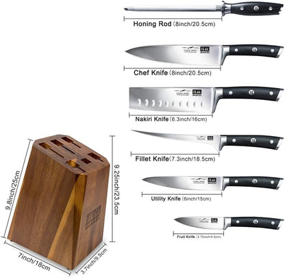 SHAN ZU Santoku Knife 18cm