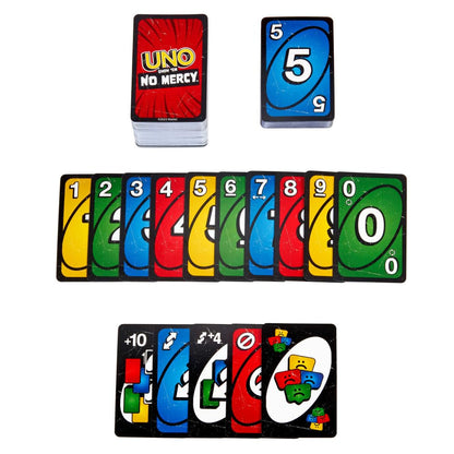 Mattel Games UNO Show ‘em No Mercy HWV18 Kortspel, Engelsk språkversion, Från 7 år