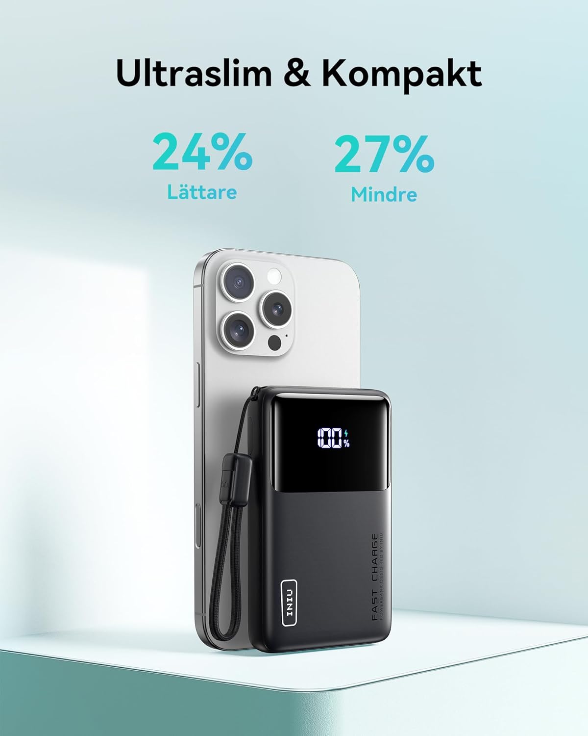 INIU Super Slim 10000mAh Power Bank