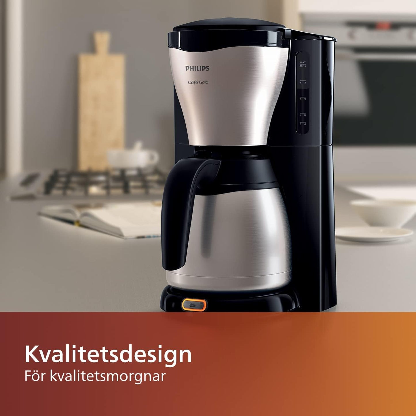Philips Café Gaia Coffee Maker - Stainless Steel