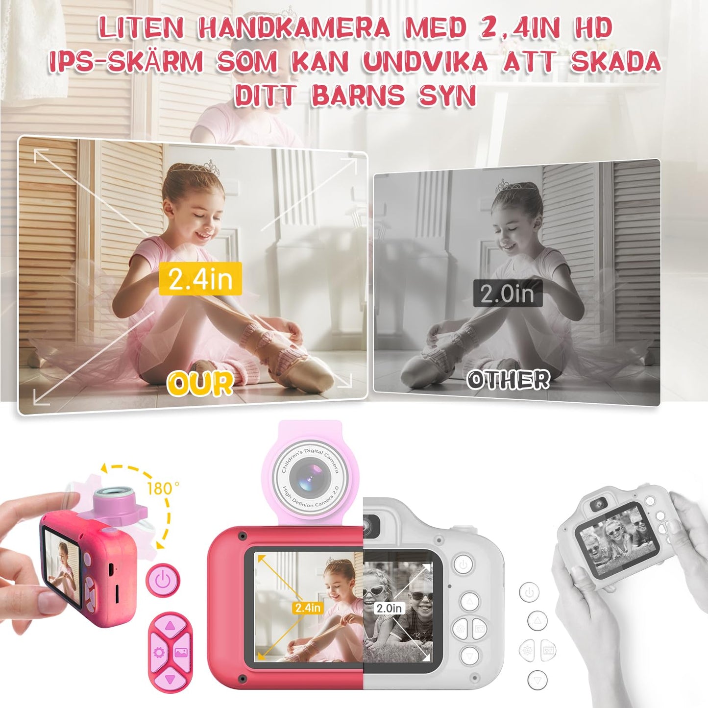 Kids Digital Camera, 3-12 years old. Several colors