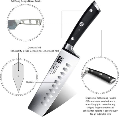 SHAN ZU Santoku Knife 18cm