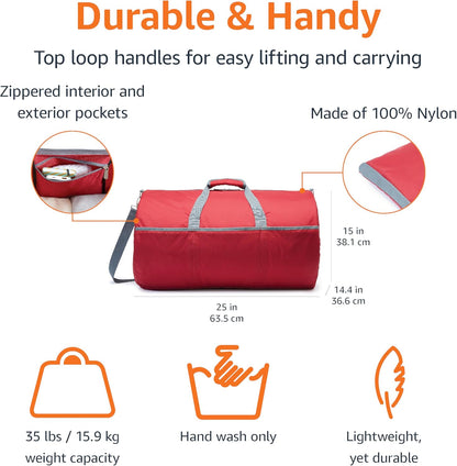 Amazon Essentials Duffel Bag, navy-blue, Large Duffel Bag