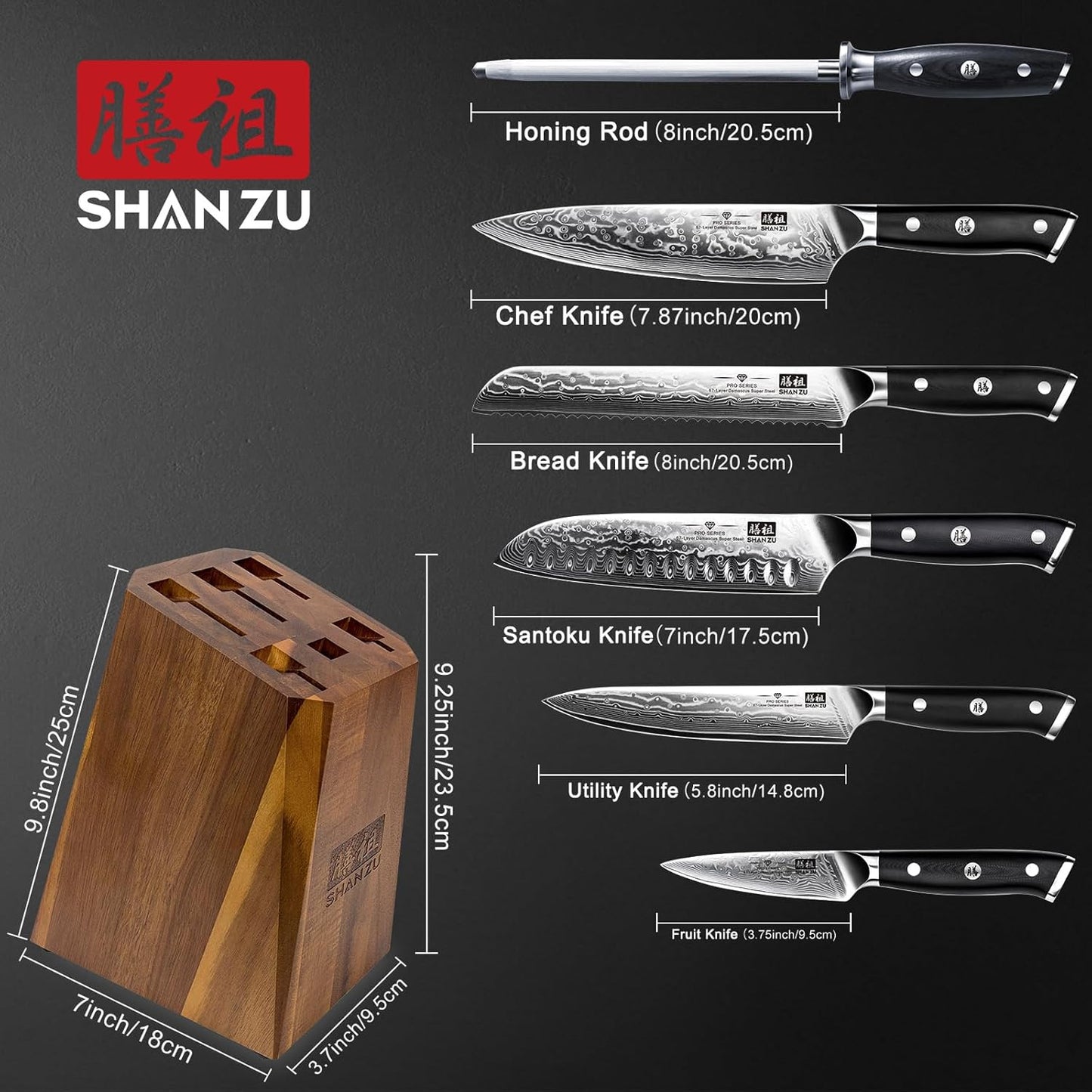 SHAN ZU Japanese Chef's Knife 20cm