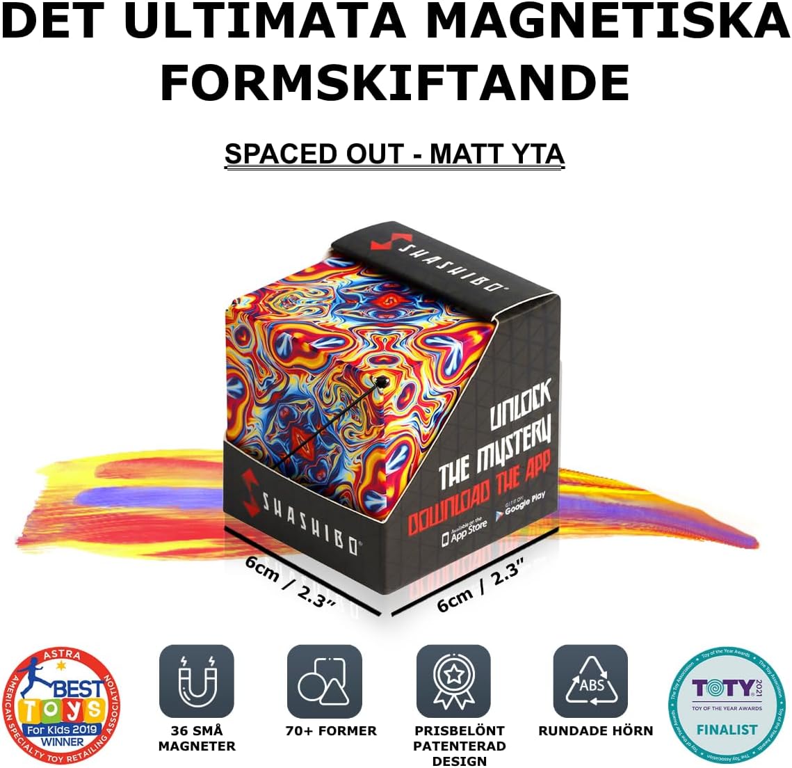 SHASHIBO Shape Changing Box - Award Winning, Patented Fidget Cube