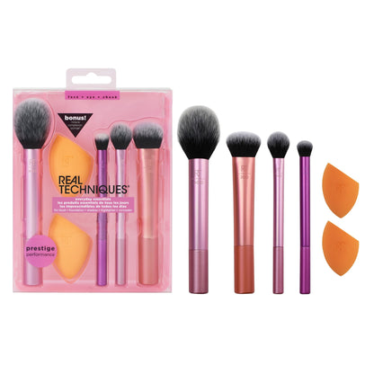 REAL TECHNIQUES Everday Essentials (brushes and sponges) 6 pieces