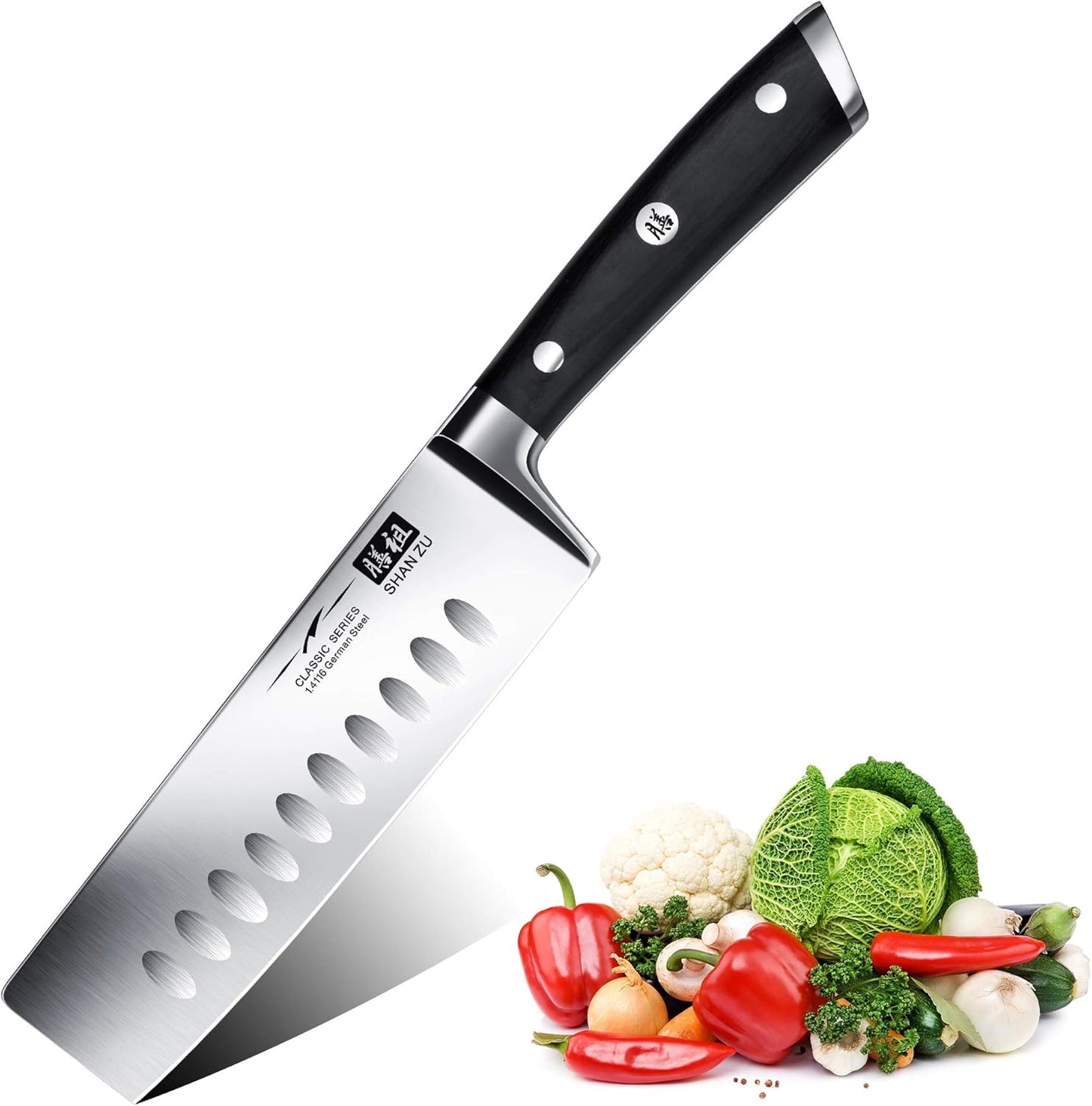 SHAN ZU Santoku Knife 18cm