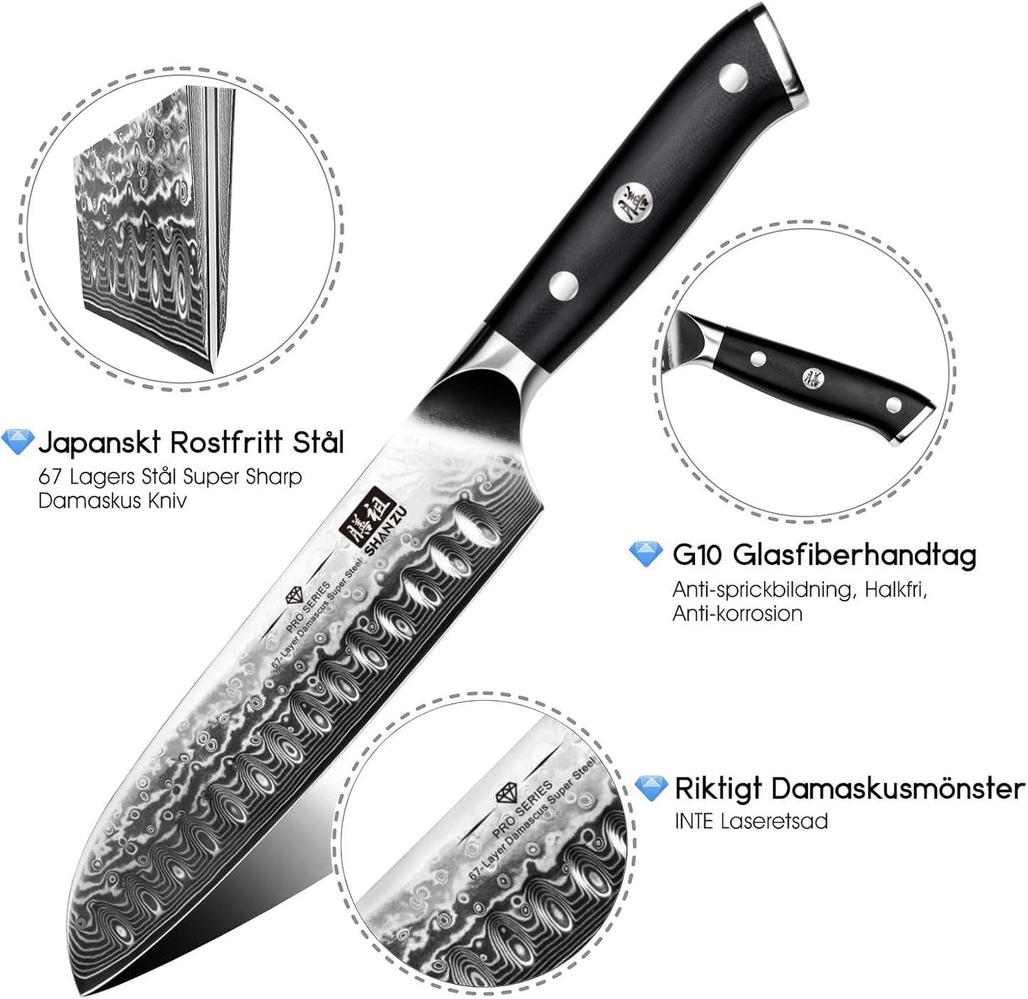 SHAN ZU Japanese Chef's Knife 20cm