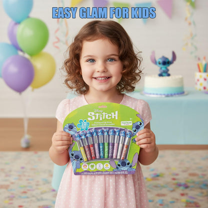 Kids Disney Stitch plant-based lip gloss set - 10 pieces
