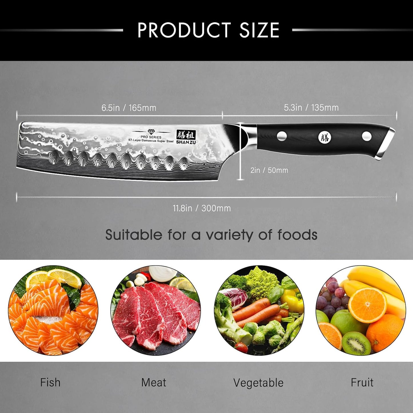 SHAN ZU Japanese Chef's Knife 20cm