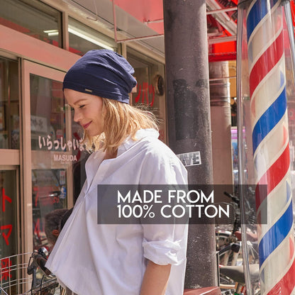 CHARM unisex beanie, 100% cotton summer hat, thin, lightweight, sweat-absorbent