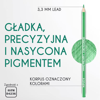 72 Coloured Pencils (Numbered) with Metal Box by Zenacolor