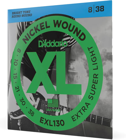 D'Addario Guitar Strings - XL Nickel Electric Guitar Strings - EXL110-3D