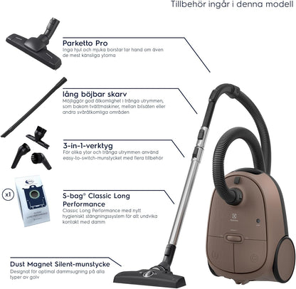 Electrolux E201S Vacuum Bags S-Bag Classic Long Performance, 4 Bags