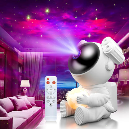 Astronaut Starry Sky Projector Moon Lamp LED Night