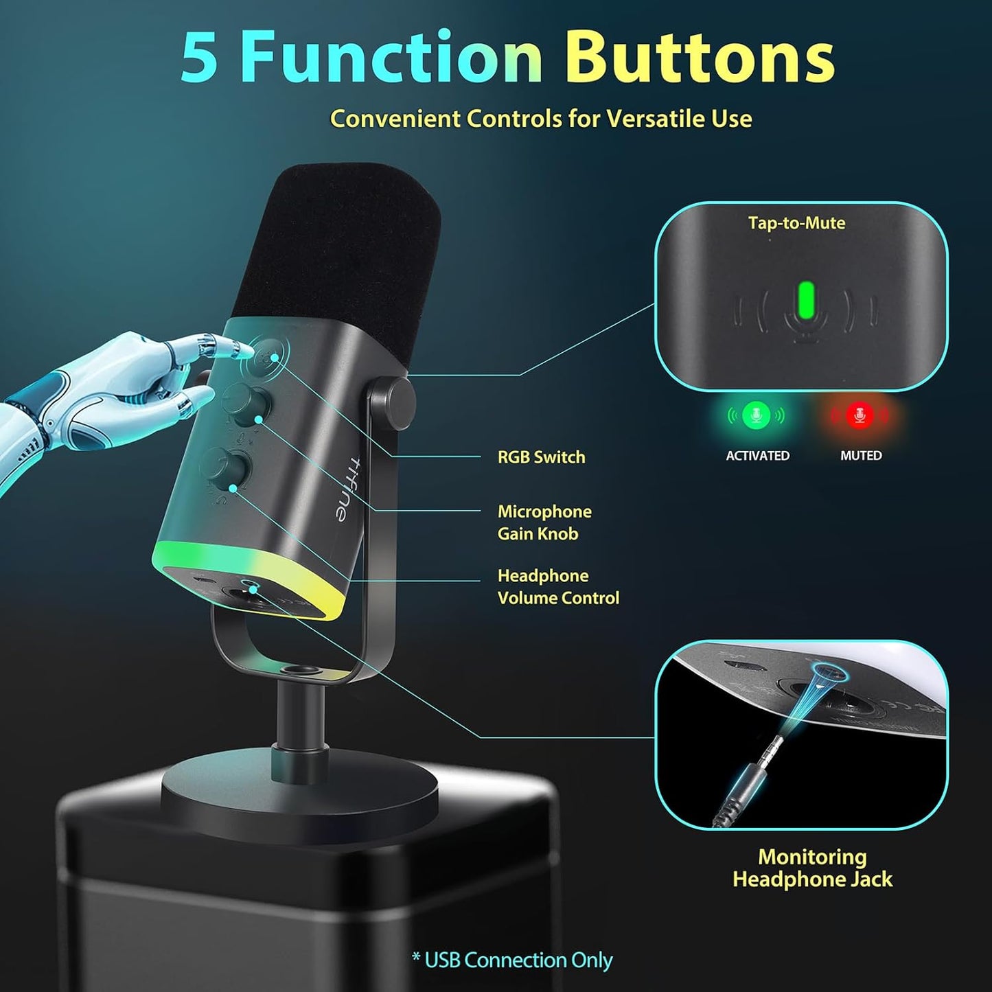 FIFINE USB/XLR Streaming Micro
