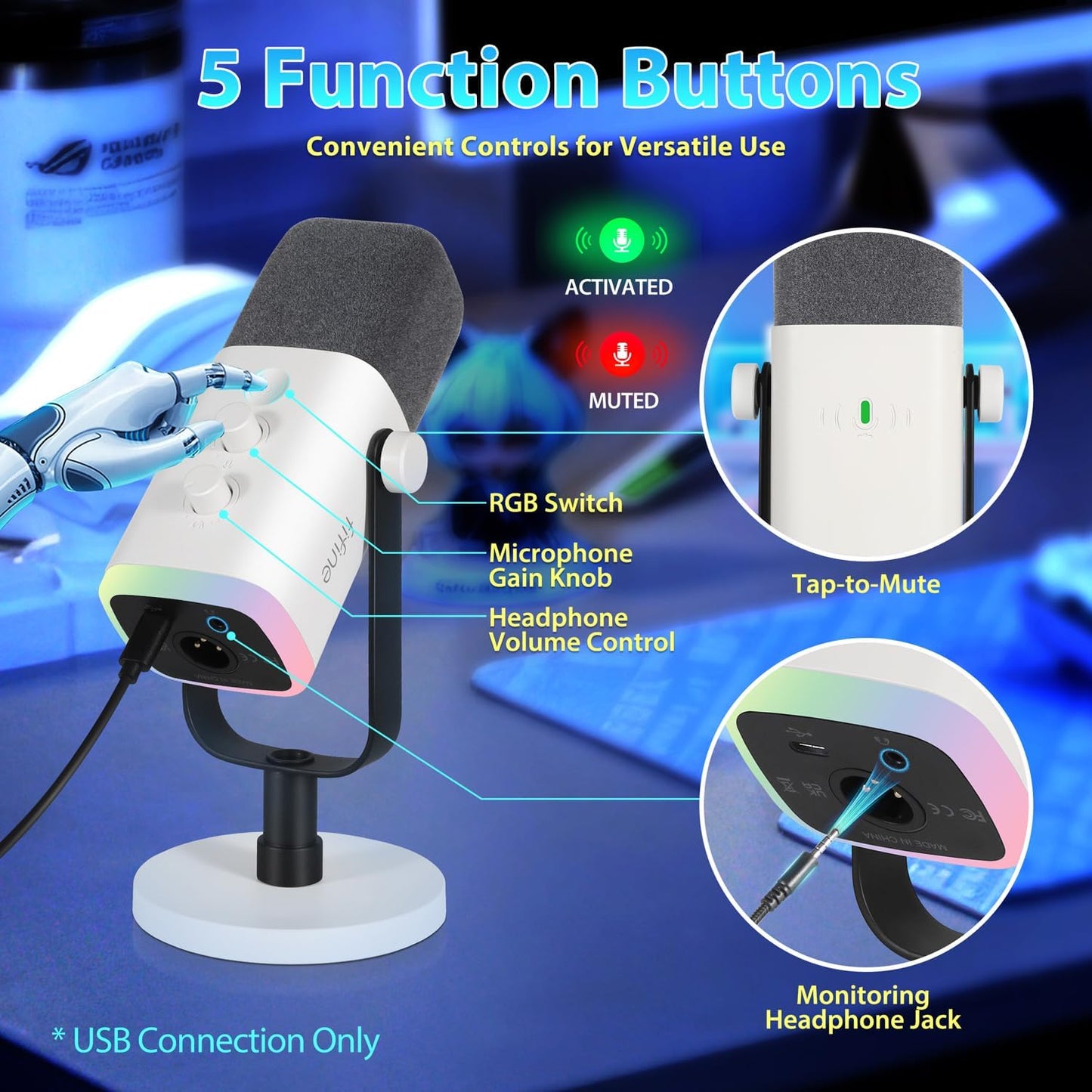 FIFINE USB/XLR Streaming Micro