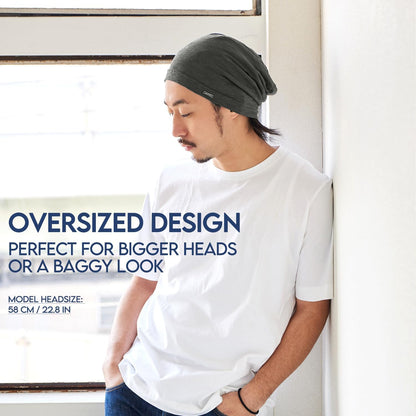 CHARM unisex beanie, 100% cotton summer hat, thin, lightweight, sweat-absorbent