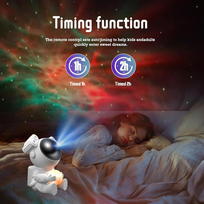 Astronaut Starry Sky Projector Moon Lamp LED Night