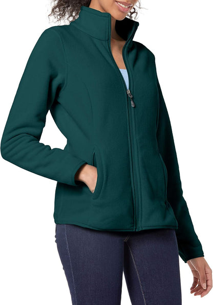 Amazon Essentials women’s classic-fit full-zip polar soft fleece jacket
