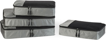 Amazon basics large clothing bags, all grey, M, Pack of 4 x M