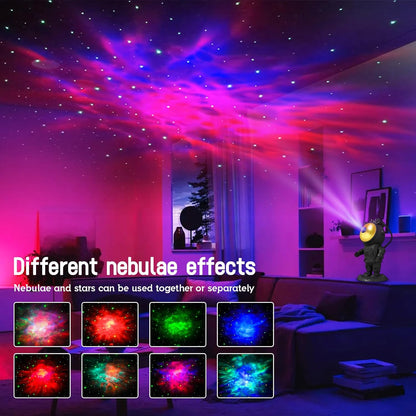 Astronaut Starry Sky Projector Moon Lamp LED Night