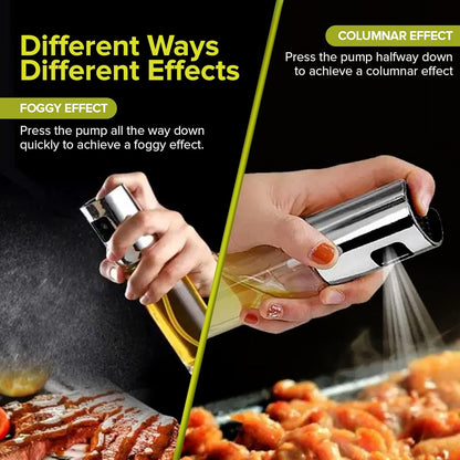 Oil Spray Bottle 100ml Stainless Steel