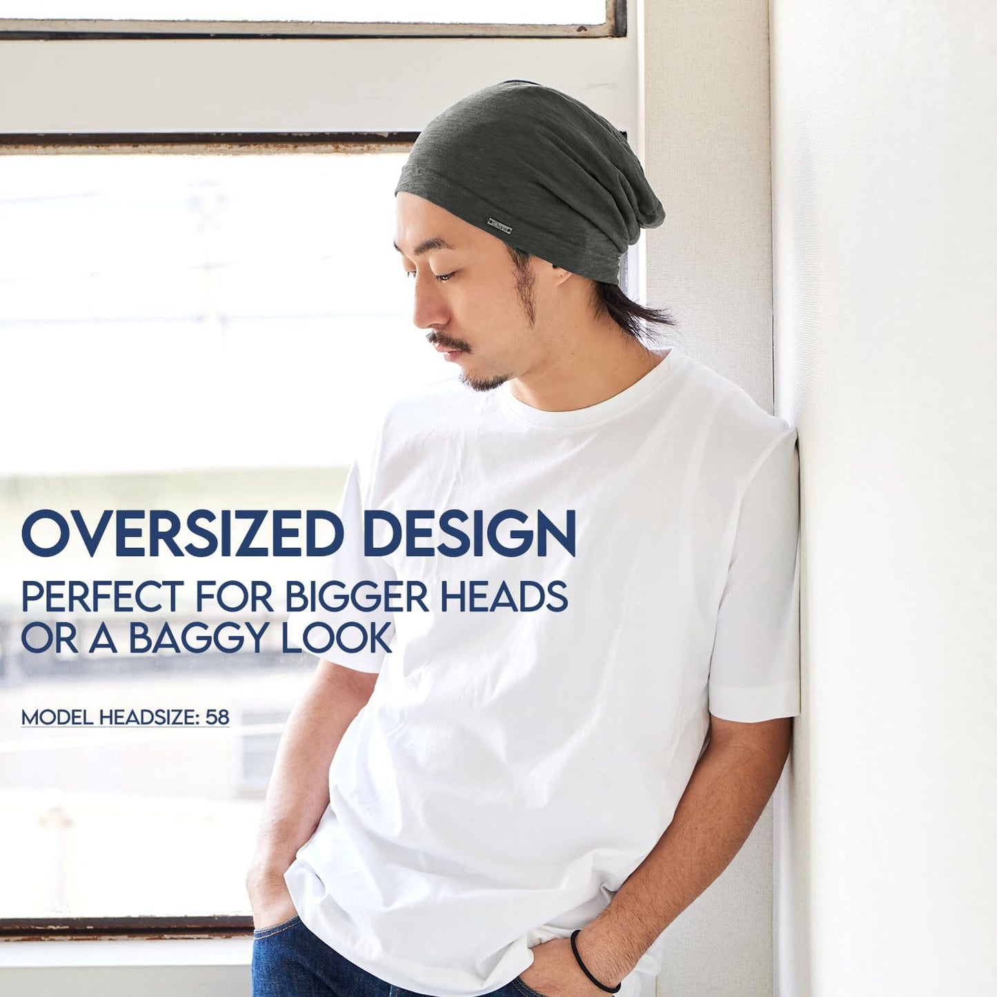 CHARM unisex beanie, 100% cotton summer hat, thin, lightweight, sweat-absorbent