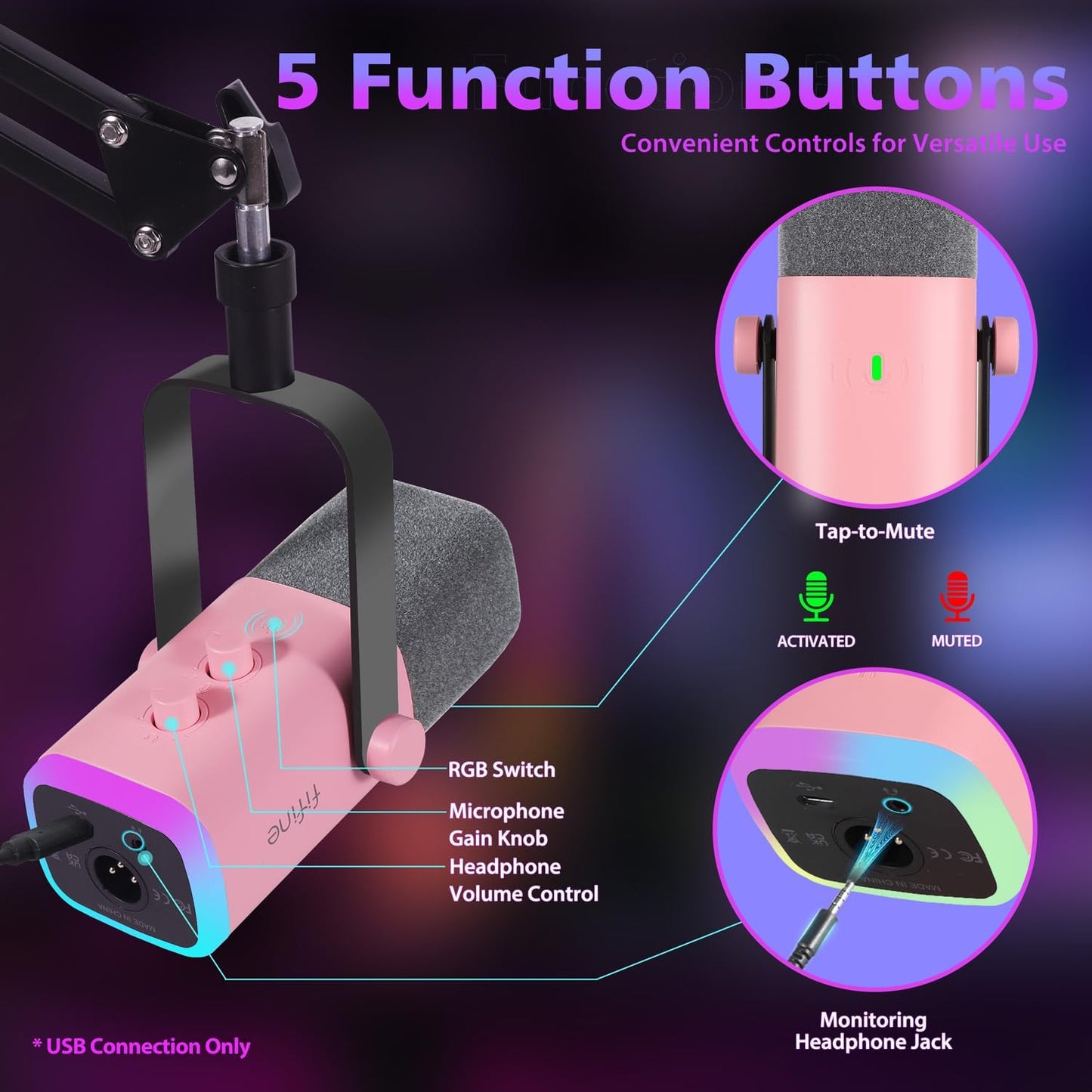 FIFINE USB/XLR Streaming Micro