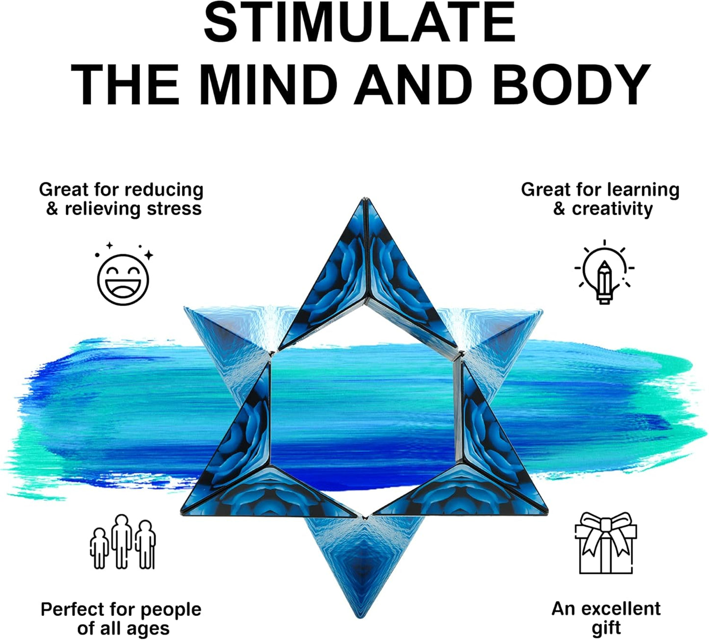 SHASHIBO Shape Changing Box - Award Winning, Patented Fidget Cube