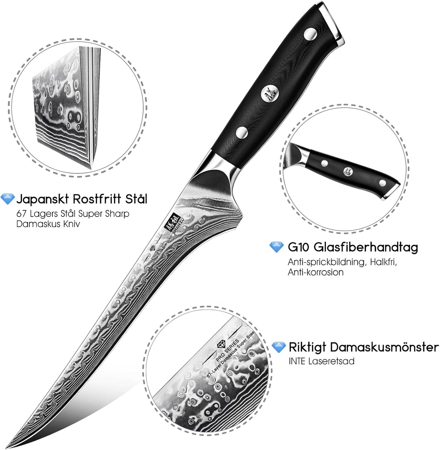 SHAN ZU Japanese Chef's Knife 20cm