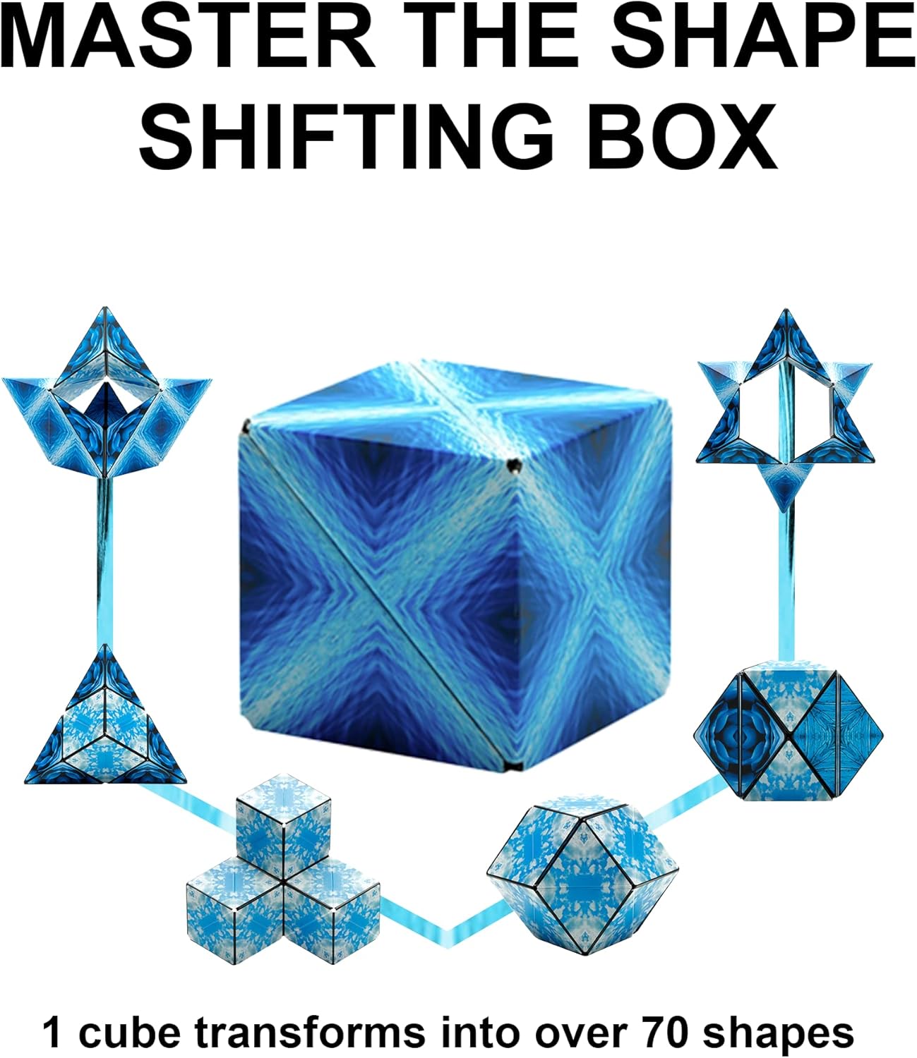 SHASHIBO Shape Changing Box - Award Winning, Patented Fidget Cube