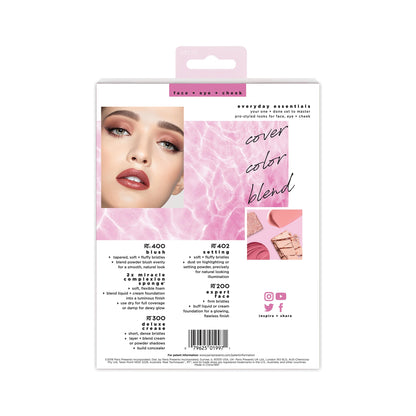 REAL TECHNIQUES Everday Essentials (brushes and sponges) 6 pieces