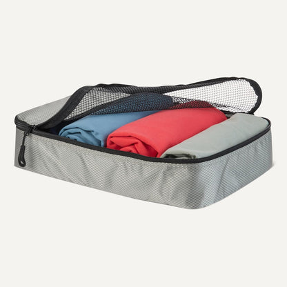 Amazon basics large clothing bags, all grey, M, Pack of 4 x M