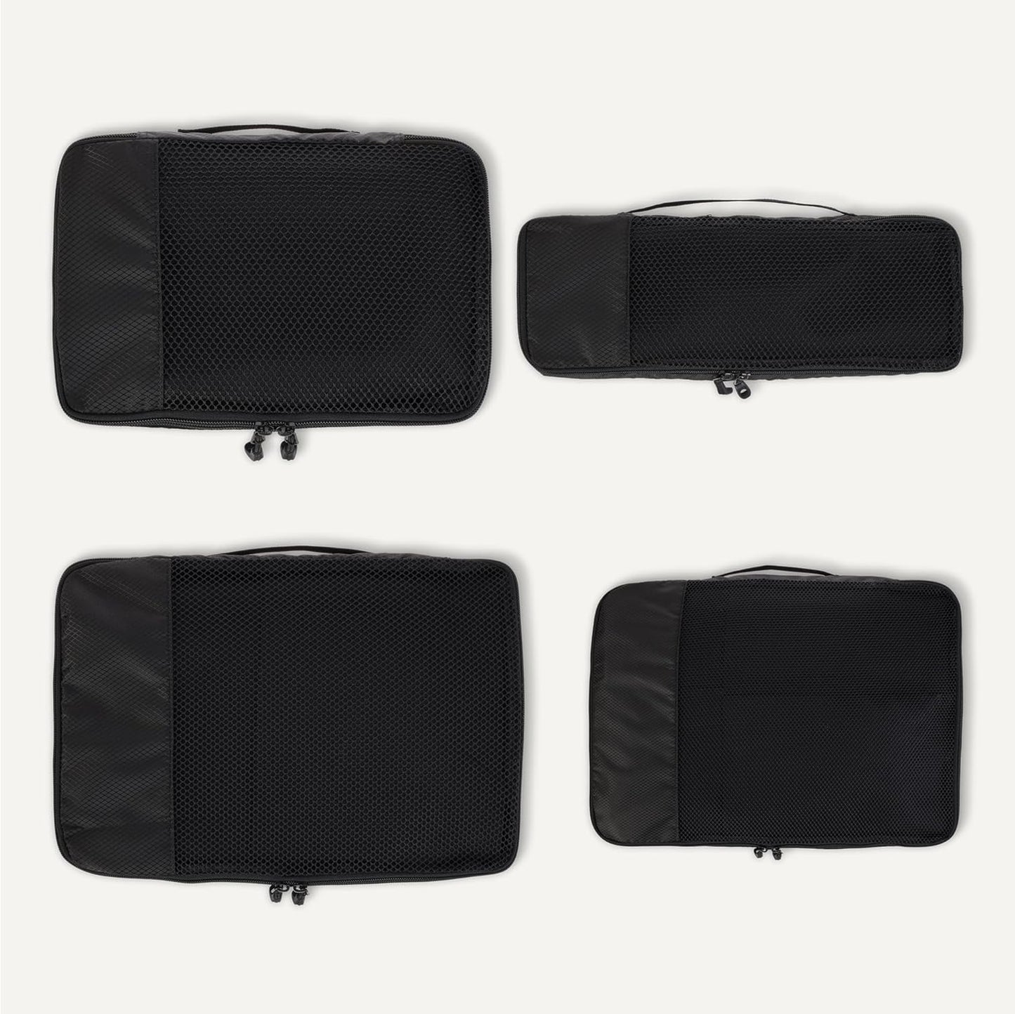 Amazon basics large clothing bags, all grey, M, Pack of 4 x M