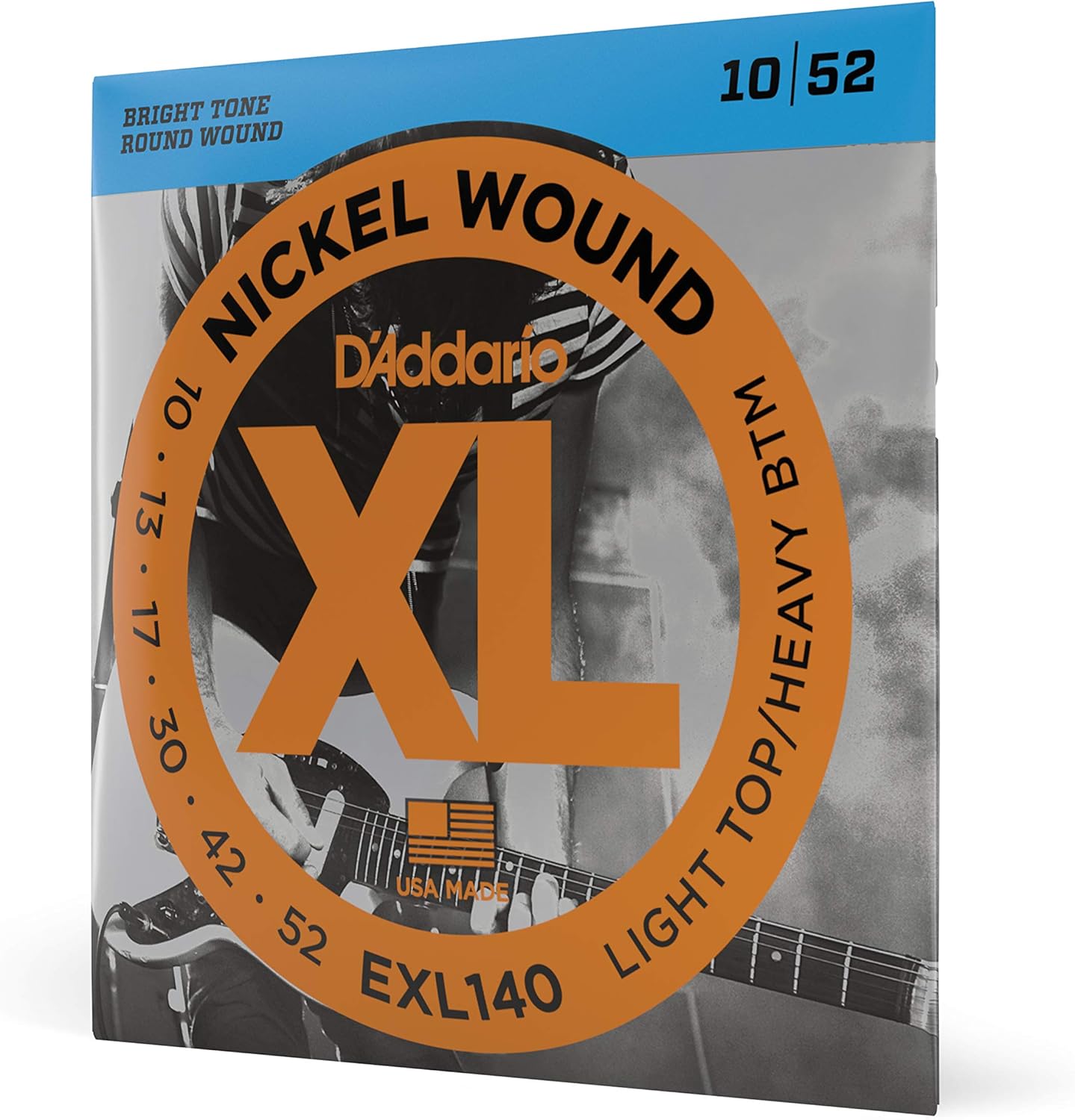 D'Addario Guitar Strings - XL Nickel Electric Guitar Strings - EXL110-3D