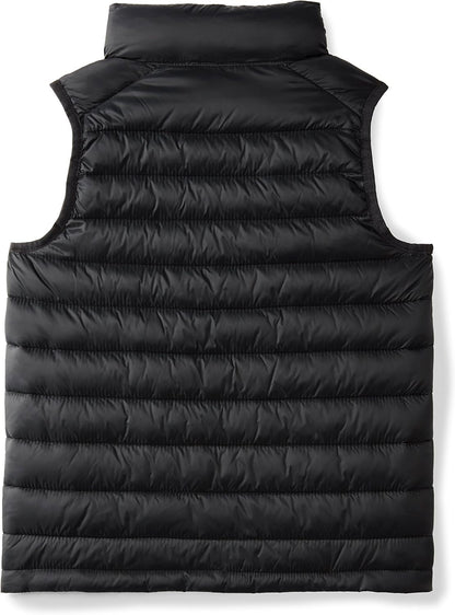Amazon Essentials boys’ lightweight water-resistant packable puffer vest with hood