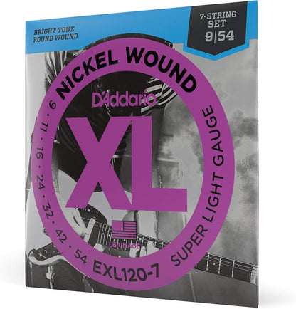 D'Addario Guitar Strings - XL Nickel Electric Guitar Strings - EXL110-3D