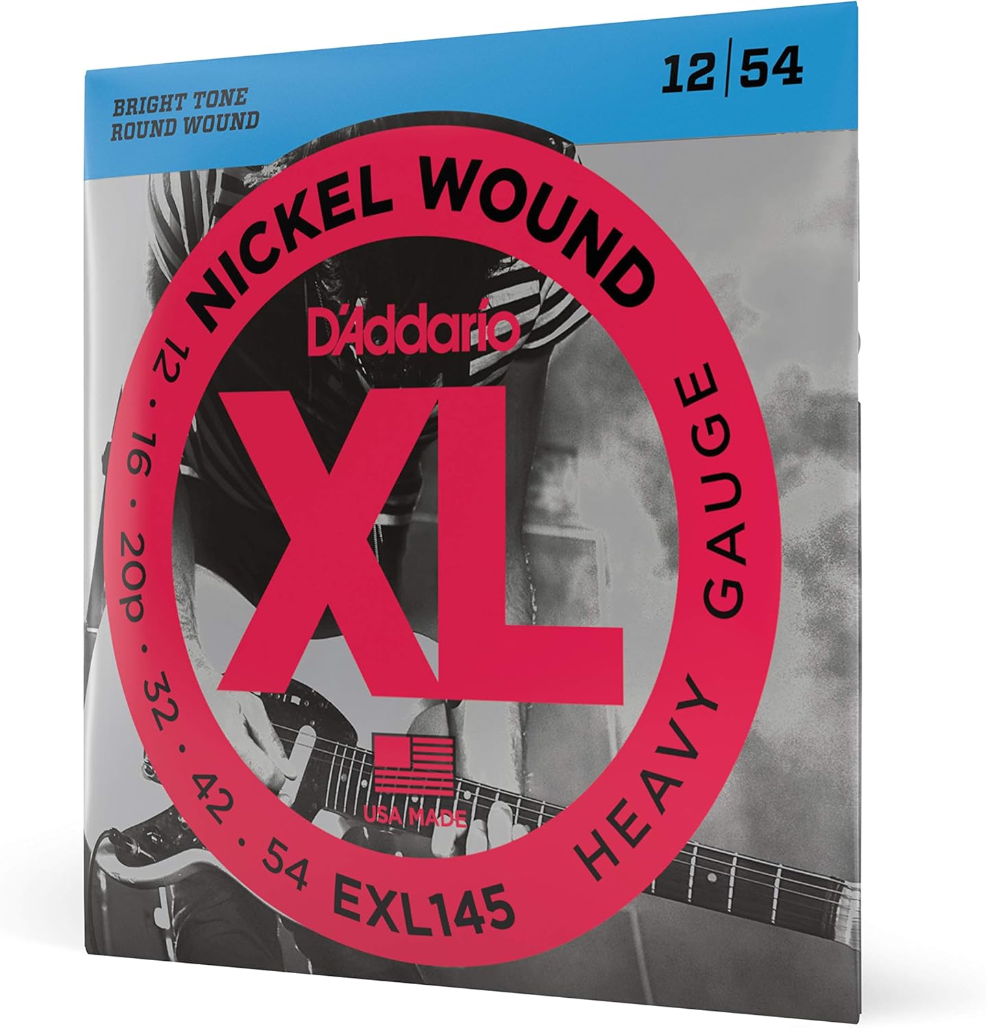 D'Addario Guitar Strings - XL Nickel Electric Guitar Strings - EXL110-3D