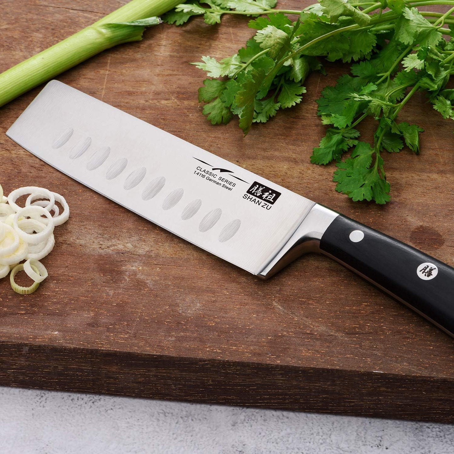 SHAN ZU Santoku Knife 18cm