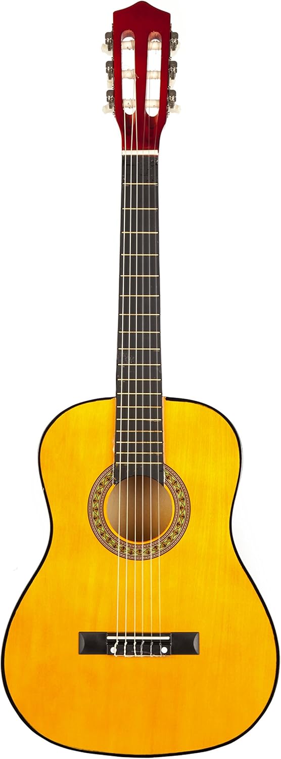 RockJam Music Alley Junior MA34-N Acoustic Guitar, Natural, 34''