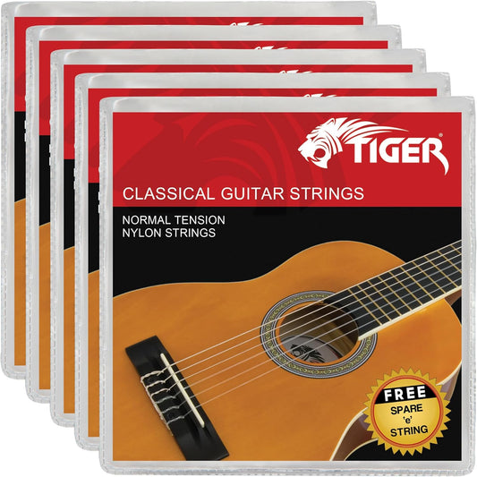 TIGER Classic Guitar Strings - Normal Tension Nylon Strings - Anti-Rust