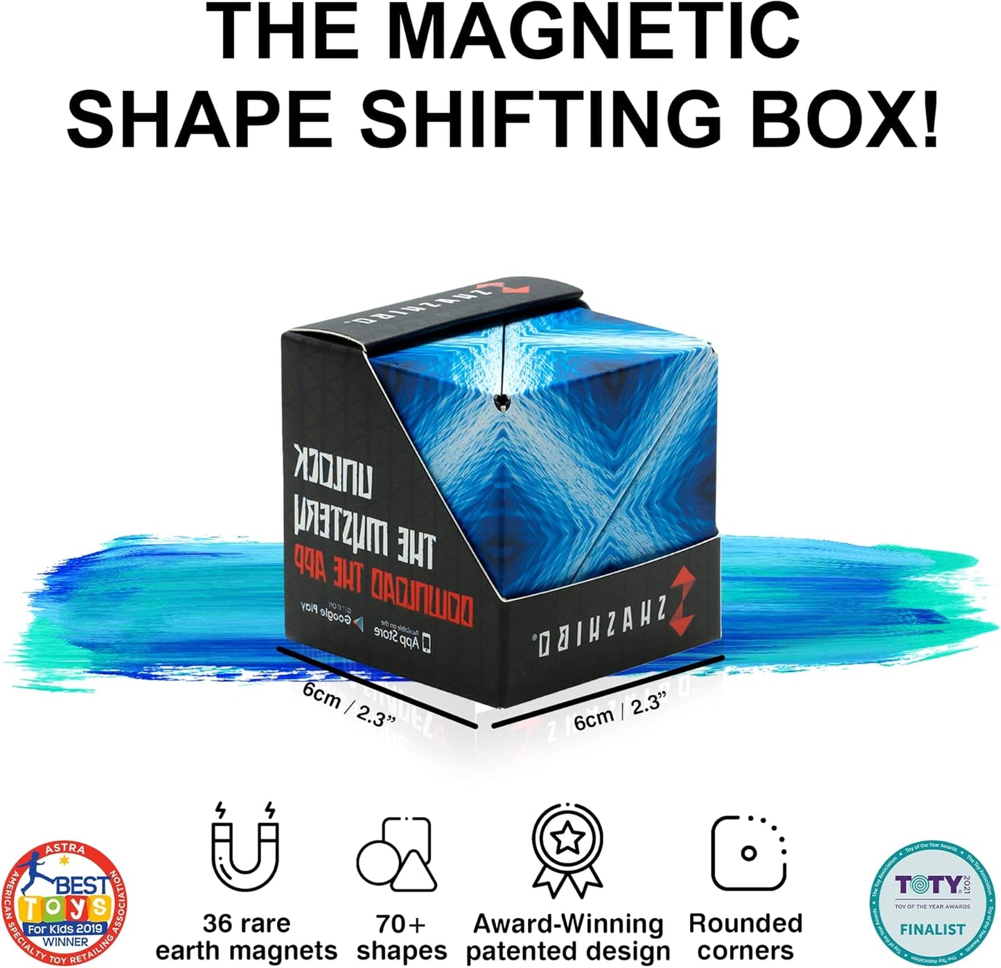 SHASHIBO Shape Changing Box - Award Winning, Patented Fidget Cube