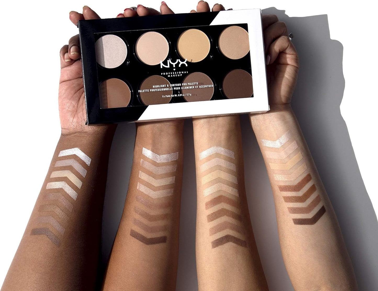 NYX PROFESSIONAL MAKEUP, Highlight & Contour Pro Palette, Powder Contour Kit